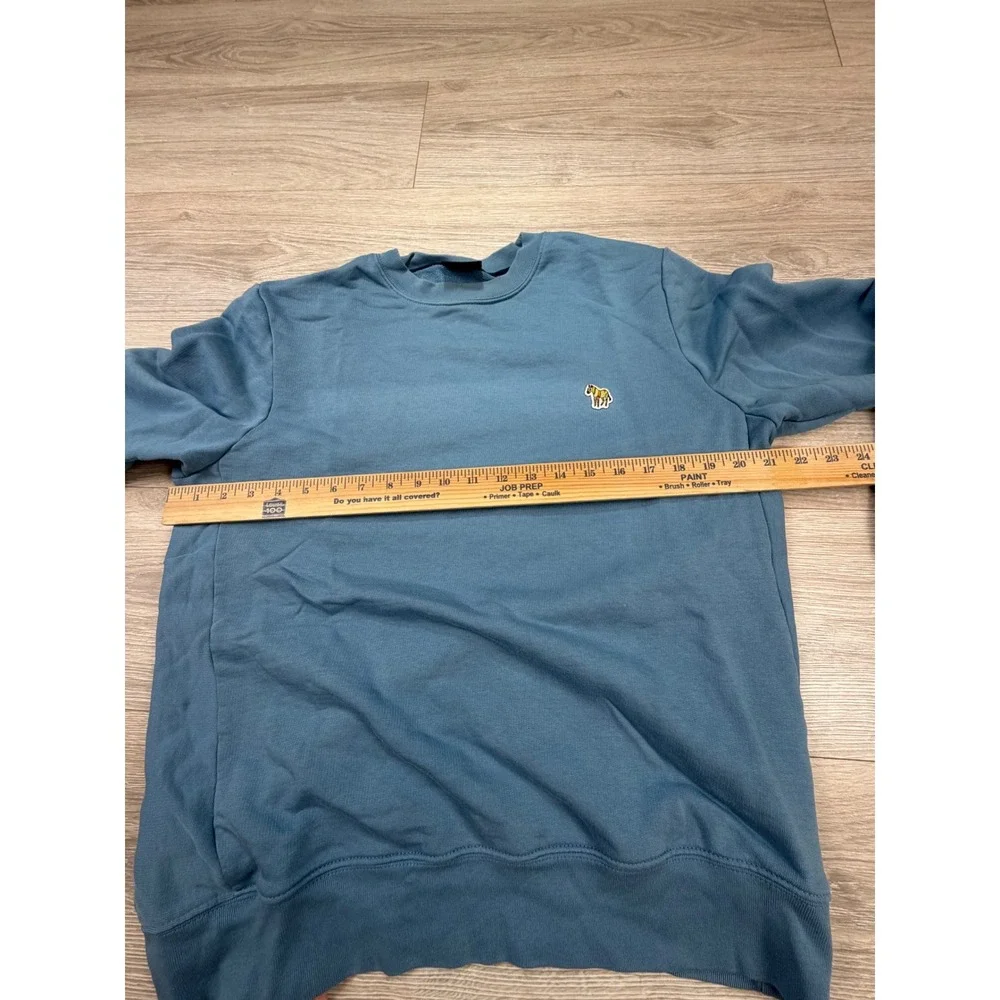 PS Paul Smith Mens Zebra Logo Organic Cotton Sweatshirt Blue Size L
